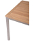 Sitzgruppe DENVER 10, silber Holz, Metall, 3-teilig