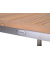 Sitzgruppe DENVER 10, silber Holz, Metall, 3-teilig