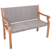 Gartenbank ROSARIO 985084 natur, grau Holz 120,0 cm