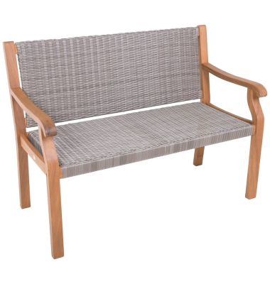 Gartenbank ROSARIO 985084 natur, grau Holz 120,0 cm