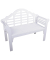 Gartenbank PATTAYA 985181 weiß Holz 124,0 cm
