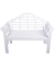 Gartenbank PATTAYA 985181 weiß Holz 124,0 cm