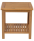 Beistelltisch IOWA, 45cm (H), quadratisch, akazie / akazie