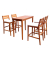 Bartisch-Set MAINE beige, natur Holz, 5-teilig