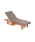 Sonnenliege SAN DIEGO braun Holz