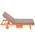 Sonnenliege SAN DIEGO braun Holz