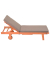 Sonnenliege SAN DIEGO braun Holz