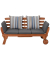 Gartenbank RINCON 985283 natur Holz 190,0 cm