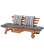 Gartenbank RINCON 985283 natur Holz 190,0 cm