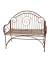 Gartenbank CAMEROON 950462 rostoptik Metall 112,0 cm