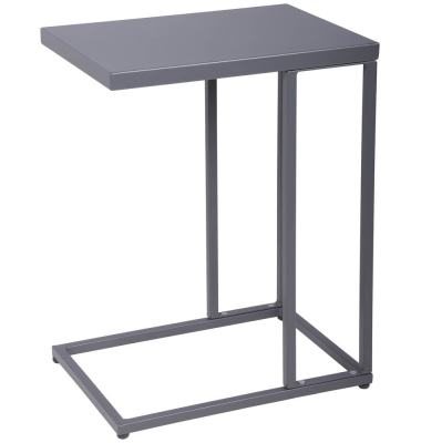 Beistelltisch DOREA, 56cm (H), rechteckig, anthrazit / anthrazit