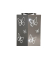 Pflanzenständer FALINA Metall silber quadratischrund 25,0 x 75,5 cm