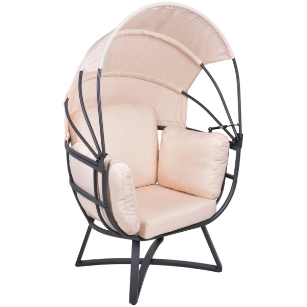 4041908137586 - Relaxsessel Hängesessel Delos Sessel Garten Terrasse Möbel Gartenstuhl beige 4041908137586 - Relaxsessel Hängesessel Delos Sessel Garten Terrasse Möbel Gartenstuhl beige