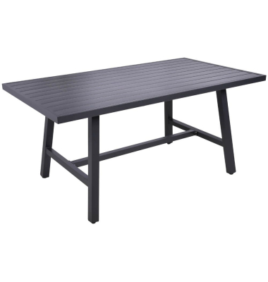 Gartentisch DENIA schwarz rechteckig 160,0 x 89,5 x 75,0 cm