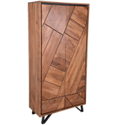 Aktenschrank AMBALA, 304112 akazie 3 Fachböden 90,0 x 40,0 x 181,0 cm
