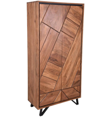 Aktenschrank AMBALA, 304112 akazie 3 Fachböden 90,0 x 40,0 x 181,0 cm