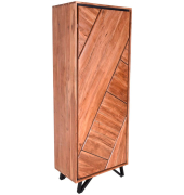 Aktenschrank AMBALA, 304113 akazie 3 Fachböden 40,0 x 40,0 x 181,0 cm