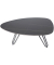 Beistelltisch ALINA, 31,5cm (H), rechteckig, schwarz / schwarz