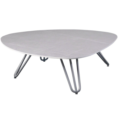 Beistelltisch EMILIA, 31,5cm (H), rechteckig, grau / schwarz