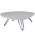 Beistelltisch EMILIA, 31,5cm (H), rechteckig, grau / schwarz