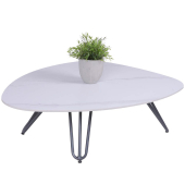 Beistelltisch SILENA, 31,5cm (H), rechteckig, grau / schwarz