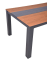 Gartentisch SILEA natur rechteckig 200,0 x 100,0 x 75,0 cm
