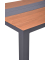 Gartentisch SILEA natur rechteckig 200,0 x 100,0 x 75,0 cm