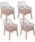 Gartenstühle mit Armlehnen POMONA beige, Holz