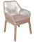 Gartenstühle mit Armlehnen POMONA beige, Holz