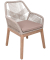 Sitzgruppe ARVADAPOMONA beige, natur Holz, 5-teilig