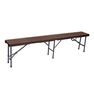 Sitzbank TABORA 304793 braun Kunststoff 180,0 cm