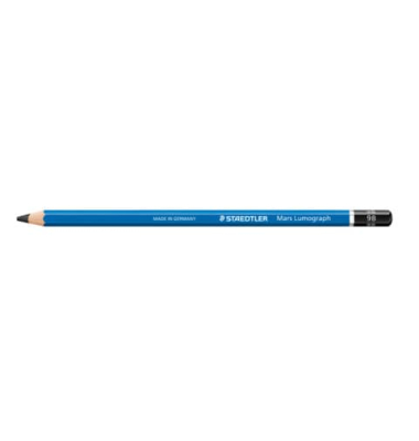 Bleistift Mars Lumograph, 100-9B, blau, 3,6mm, 9B