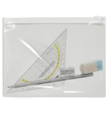 Gleitverschlussbeutel transparentweiß 70 my