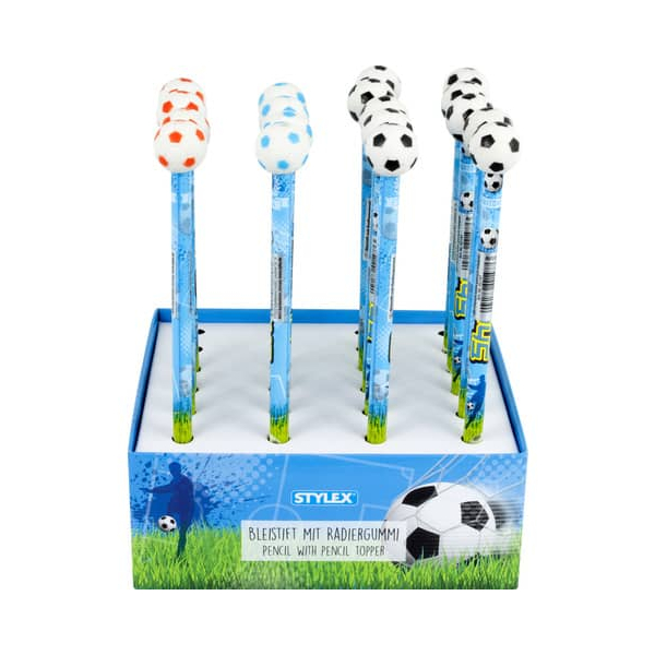 24 Stück Stylex Bleistift, 42147, Härte HB, bunt 4044186421477 Stylex