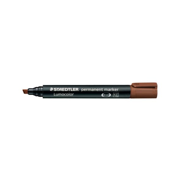 10 Stück Staedtler Permanentmarker 350 braun 2-5mm Keilspitze