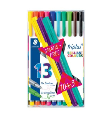 Fineliner triplus 13ST transp. Box