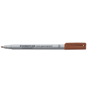 Folienstift Lumocolor, 312-7, braun, 1-2,5mm, Keilspitze