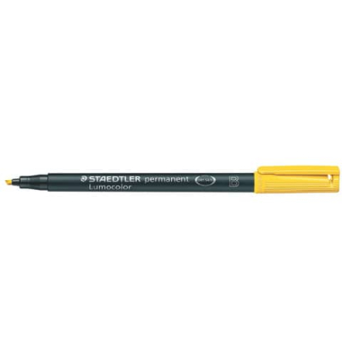 Folienstift Lumocolor, 314-1, gelb, 1-2,5mm, Keilspitze