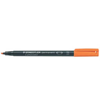 Folienstift Lumocolor, 314-4, orange, 1-2,5mm, Keilspitze