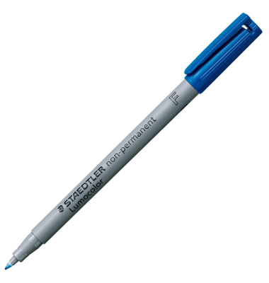 Folienstift F blau 0,6 mm non-permanent
