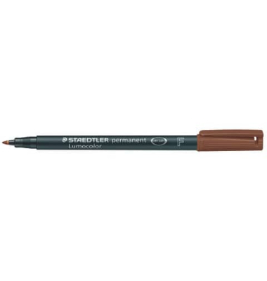 Folienstift Lumocolor, 318-7, braun, 0,6mm, Rundspitze