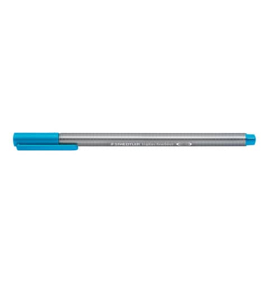 Fineliner triplus 334, 334-37, silber (Schreibfarbe: cyanblau), 0,3mm
