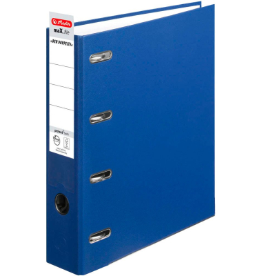 Doppelordner maX.file protect twin 10842276, 2xA5 quer 70mm breit Kunststoff vollfarbig blau