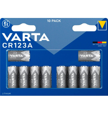 Batterien CR123A, 123, CR123, CR123A, CR17345, LR123 / CR123, 3 Volt