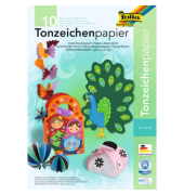 Tonzeichenpapierblock 22x32cm 130g farbig sortiert 10 Blatt 550