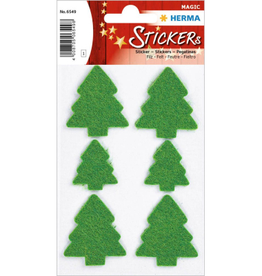 6549 Weihn.Magicsticker Schmucketikett Tannenbaum Filz