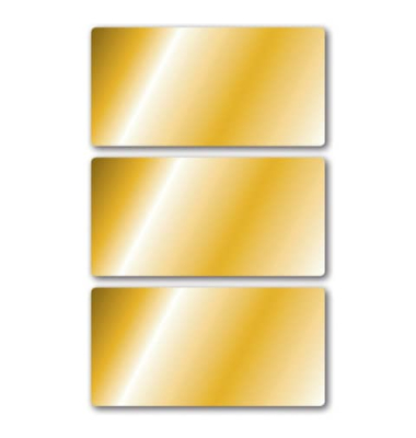 15287 Schmucketikette - 34 x 67 mm gold