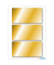 15287 Schmucketikette - 34 x 67 mm gold