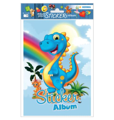Sticker Sammelalbum für Kids Dinos A5
