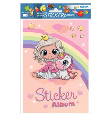 Sticker Sammelalbum für Kids Prinzessin Sweetie A5